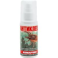 Комарово Антиклещ(от клещей,комаров,мошек)(ДЭТА10%,альфа циперметрин 0,2%) спрей 50мл (Гарант)(30шт)