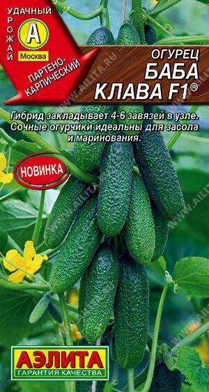 Огурец Баба Клава F1 10шт (Аэлита)