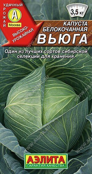 Капуста белокочанная Вьюга 0,3г (Аэлита)