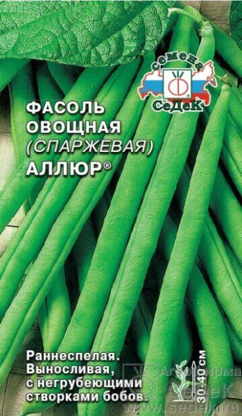 Фасоль Аллюр спаржевая кустовая 5г (Седек)