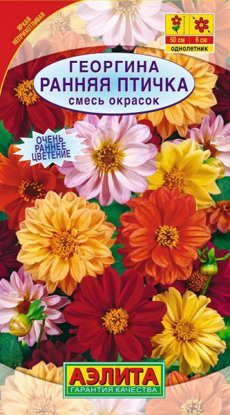 Георгина Ранняя птичка смесь 0,3г (Аэлита)
